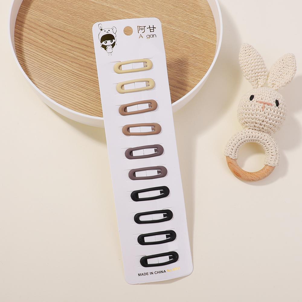 

10 шт. набор металлических шпилек Kawaii с геометрическим узором для женщин, девочек, детей, заколки для волос, заколки, аксессуары, заколка для волос, головной убор