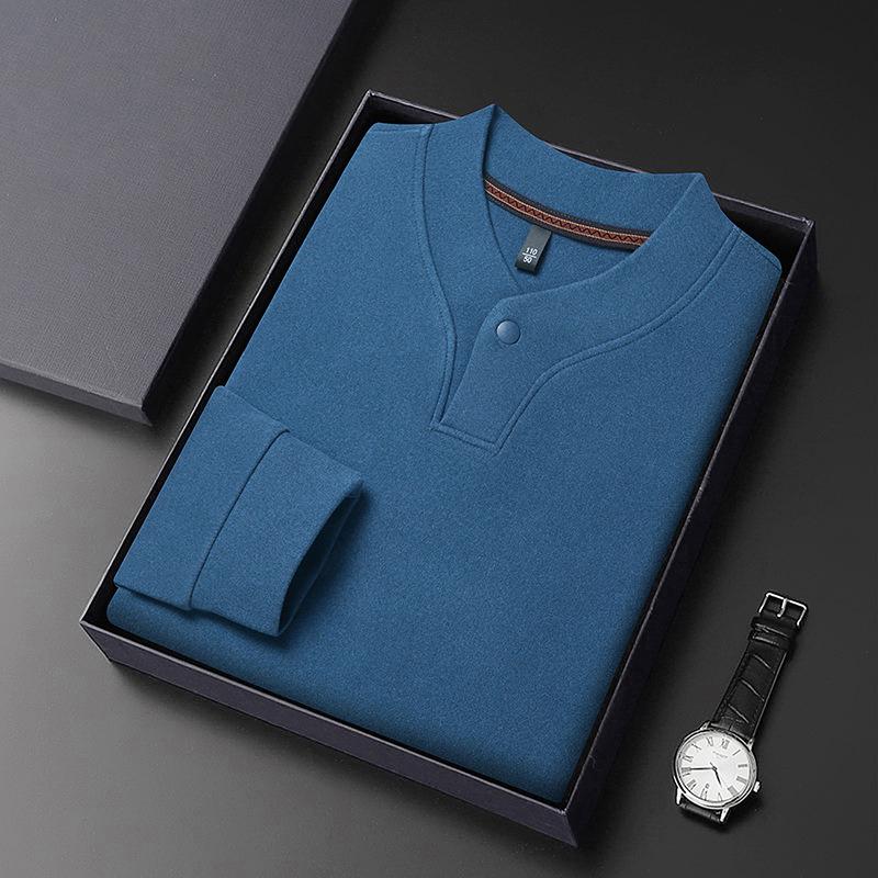 Herr Mellantjock Dubbelsidig Tysk Sammet Långärmad Tröja