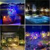[Kaufe 1, erhalte 4] Solare Feuerwerksleuchten für den Außenbereich, wasserdicht, mit 8 Beleuchtungsmodi, Weihnachts-Hof-Festival-Party-Licht
