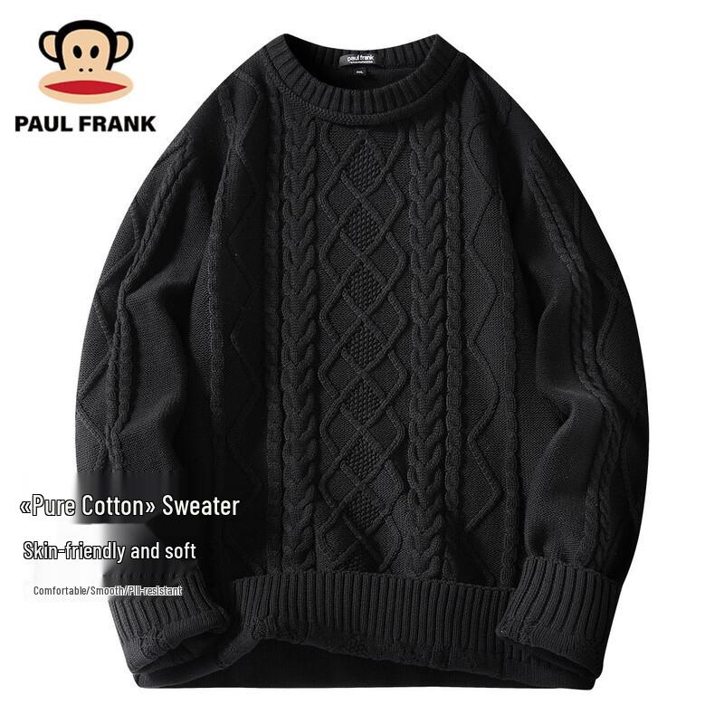 

Paul Frank Men s Striped Round Neck Pure Cotton Sweater M