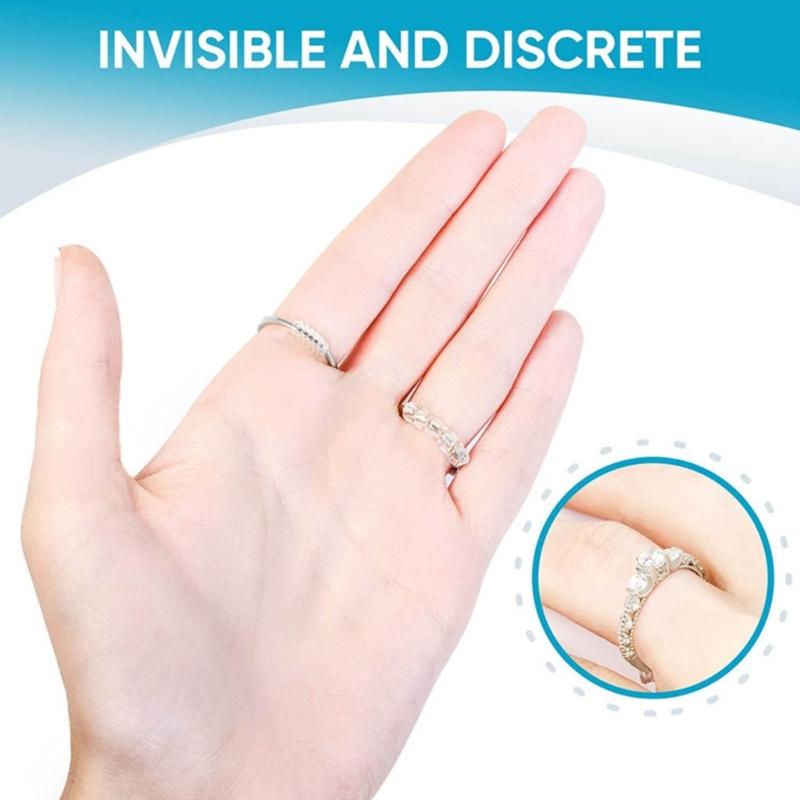 1 Set Rings Adjuster Invisible Clear Spirals Cord Tension Reducer Adjustable Sizes Ring Guard for Men Women Finger Rings
