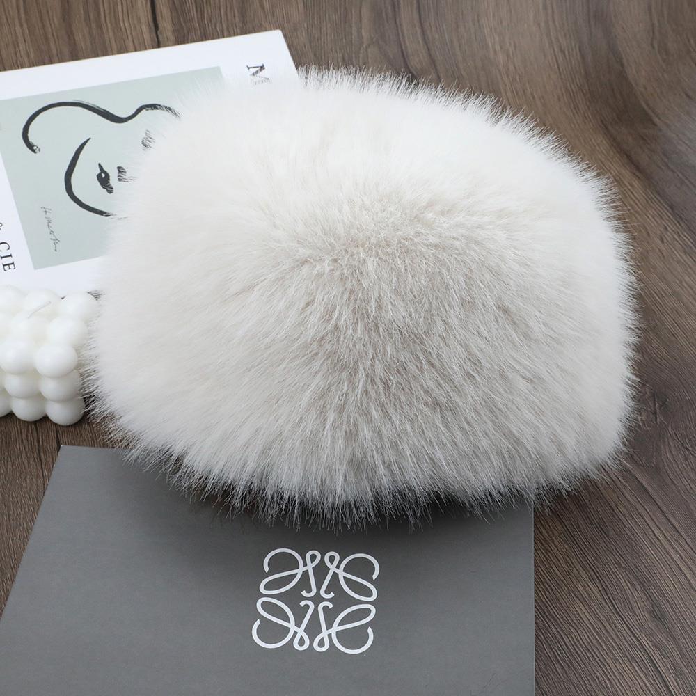 Sale Fur Hat Women Warm Snow Ski Cap Female Faux Fox Fur Thick Warm Winter Hat Lady Windproof Russian Hat Ear Warmer Bonnet