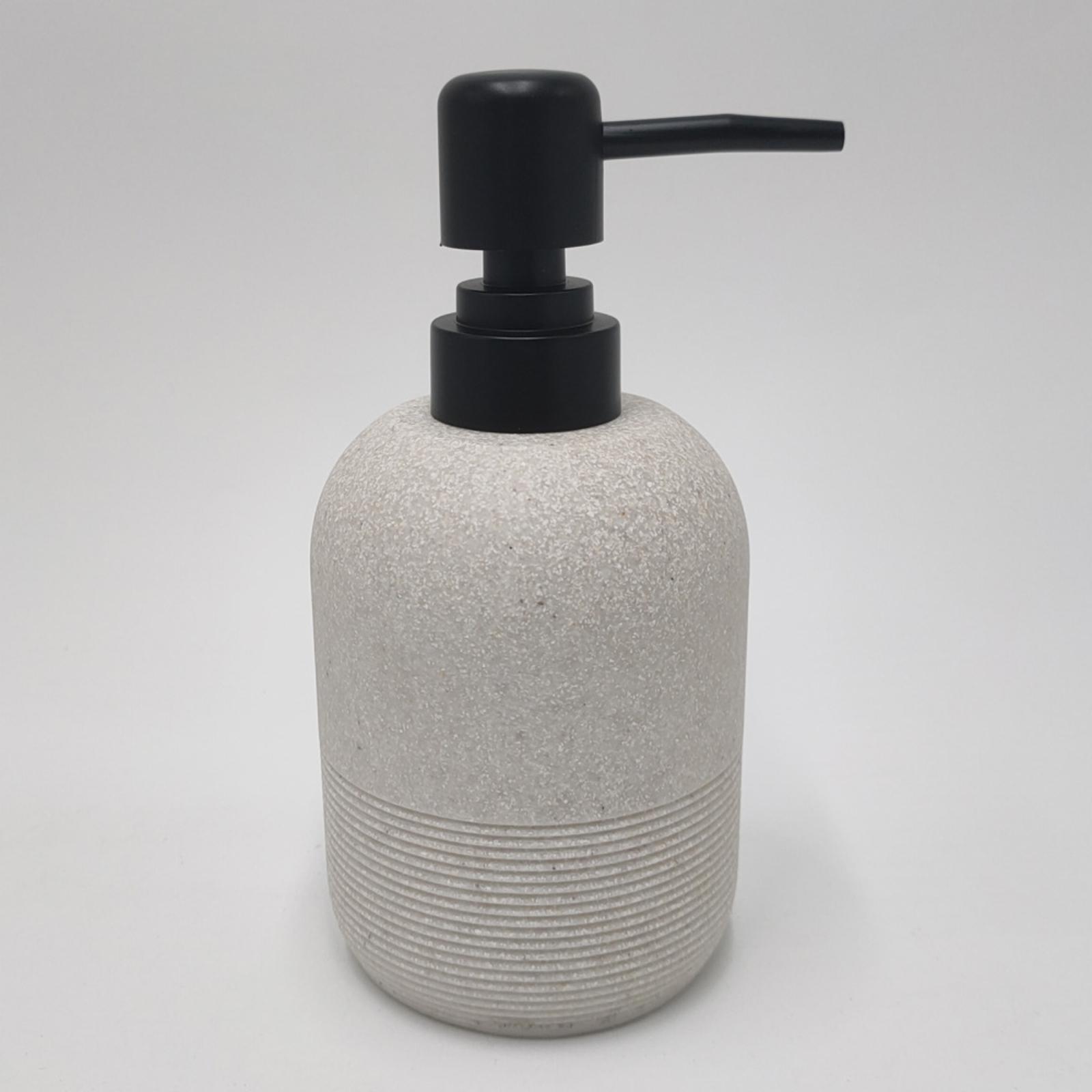 Cream Lotion Bottles and Hand Soap Dispensers Set - Refillable Bathroom and Kitchen Dispensers, Hotel One Size