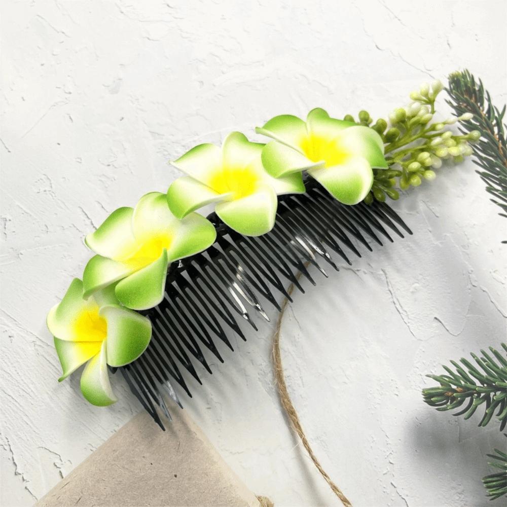 Dai Flower Hairpin Thailand Wedding Bride Accessories Retro Flower Hair Comb  Female Headwear