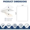 3 Pack Dry Erase Board Stickers Magnetic Free, 12"x8" Restickable Dry Erase Sheets No Residue for Wall/Refrigerator/Door/Cabinet, Adhesive