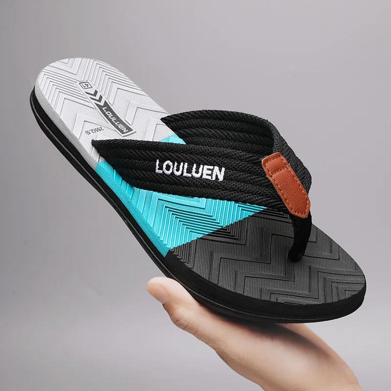 Fashion Summer Men's Slippers Outdoor Leisure Beach Flip Flop Men's Flip Flop Clip Foot Sandal Plus Size 39-45