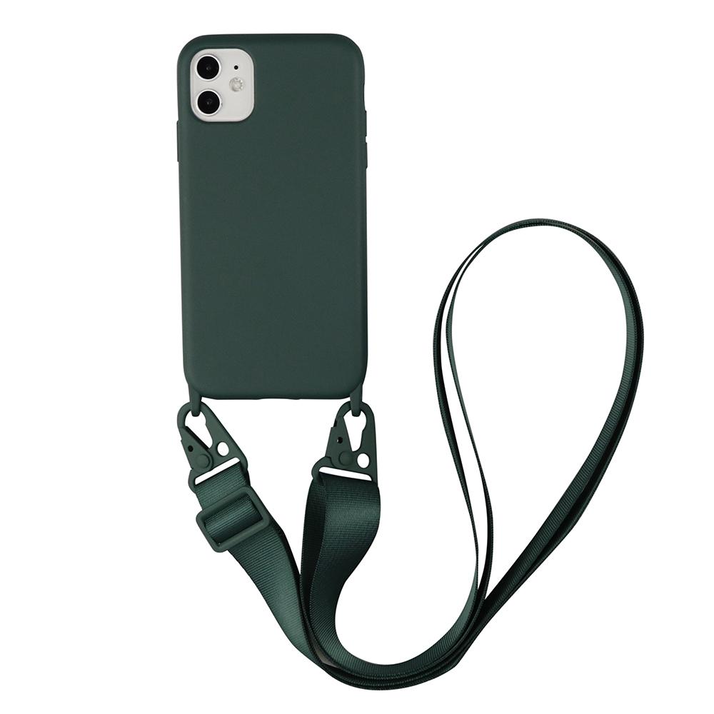 Crossbody Ketting Lanyard Koord Telefoon Hoesje Voor Iphone 16 15 14 Plus 13 12 Mini 11 Pro Xs Max Xr X Siliconen Zachte Tpu Ach