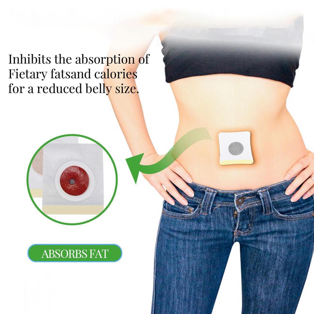 EELHOE Plasture de remodelare corporală, îngrijire anti-celulită pentru pielea abdominală, fermitate pe ambele părți ale taliei și abdomenului, modificare a conturului 30 buc.