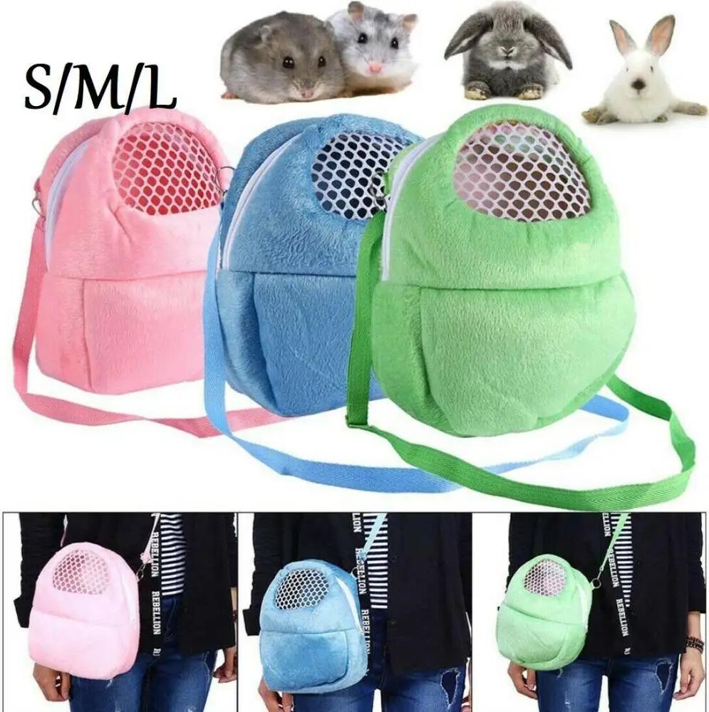 New Warm Travel Walking Small Animal Transport Vehicle Hamster Travel Bag Totoro Guinea Pig Rabbit Breathable Transport Cage