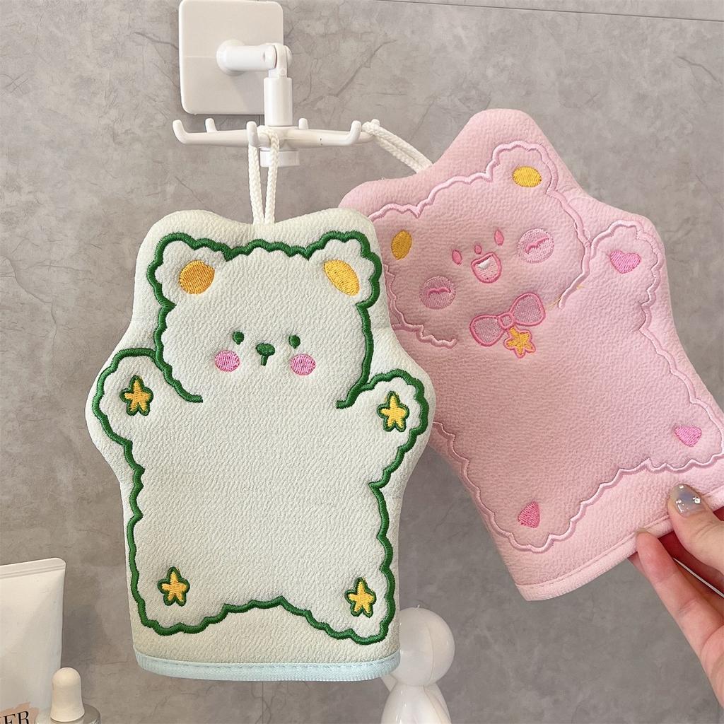 Domácí koupelové utěrky Osušky Cartoon roztomilé sprchové rukavice