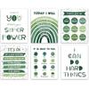 LNLAGBO Affirmation Art Prints,Green Nursery Wall Art Decor,Sage Green Mental Health Poster,Positive Affirmation Quotes Art for Kids Room Playroom