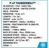 Конструктор пластиковый Cobi Historical Collection WWII P-47 Thunderbolt COBI-5737