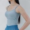 Slim 9 ribbed crop tank top - 3 colors