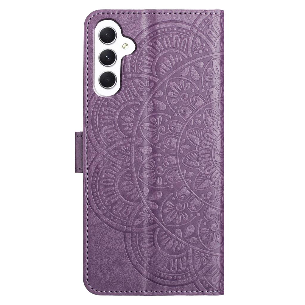 For Samsung Galaxy A55 5G Case Mandala Flowers Leather Flip Wallet Cover
