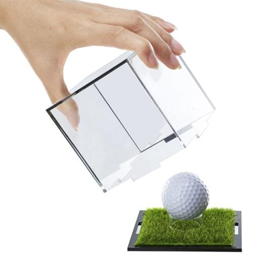 Baseball-Vitrine, UV-geschützter, durchsichtiger, quadratischer Acryl-Ballhalter, Baseball-Ständer, Aufbewahrungshalter, Display-Würfelbox