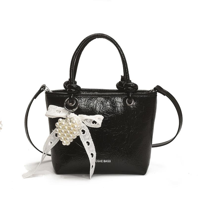 Solid Color Handbag Women's New Fashion Shoulder Messenger Bag