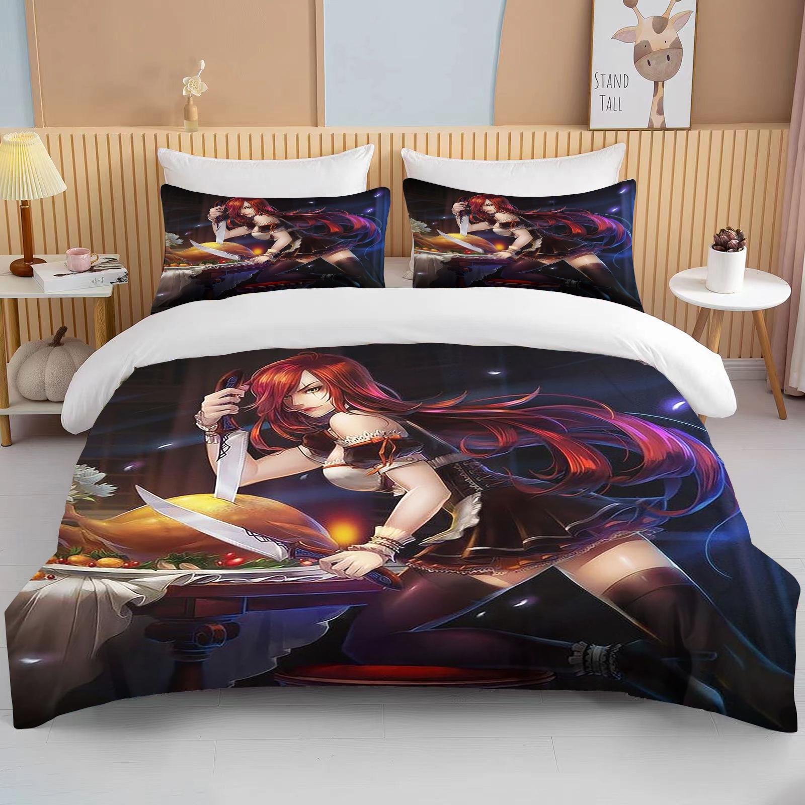 

1/10 sizes Classic Game Anime Characters king size double bed microfiber duvet cover set EU single(135x200cm)