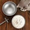 Retro Stainless Steel Threaded Rice Bowl Ramen Kimchi Seasoning Sugar Ramen Bowls Home Restaurant Tableware Kitchen Accessories