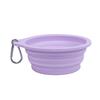 Foldable Pet Bowl Silicone Collapsible Dog Bowl Food Water Bowl Portable Pet Dish with Carabiner for Dogs And Cats Outdoor Walks Camping