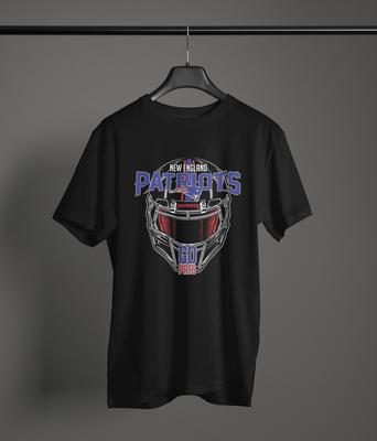 Grafické tričko s fanouškovským uměním New England Patriots • 100% bavlna Unisex NFL tričko