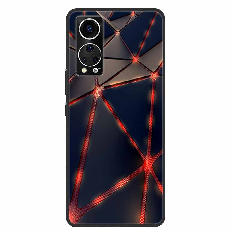 Für ZTE Axon 30 Handyhülle Cover Cooler Wolf Löwe Tiger Schwarzes Silikon Weiche Hülle Für ZTE Axon 30 Rückabdeckung Hülle Axon30 5G Hülle