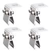 1-4 Pcs Aluminum Alloy Roof Fold Clamp for Solar Panel Mounting On Flat or Standing Seam Roofs PV System Accessory