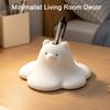 Modern White Vase 3D Printed Cute Polar Bear Figurine, Adorable Desk Small Flower for Table Ornament Living Room Bedroom, Mini Arrangement Home