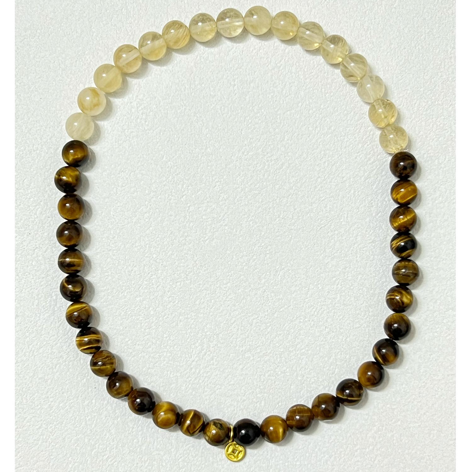 

Двухслойный браслет из тигрового глаза для женщин 8 мм натуральный камень эластичный регулируемый браслет желтый кристалл браслеты из бусин DIY ювелирные изделия подарки Length 16cm