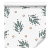Wallpaper Small Flowers White, Light Gray and Gray 50x1000