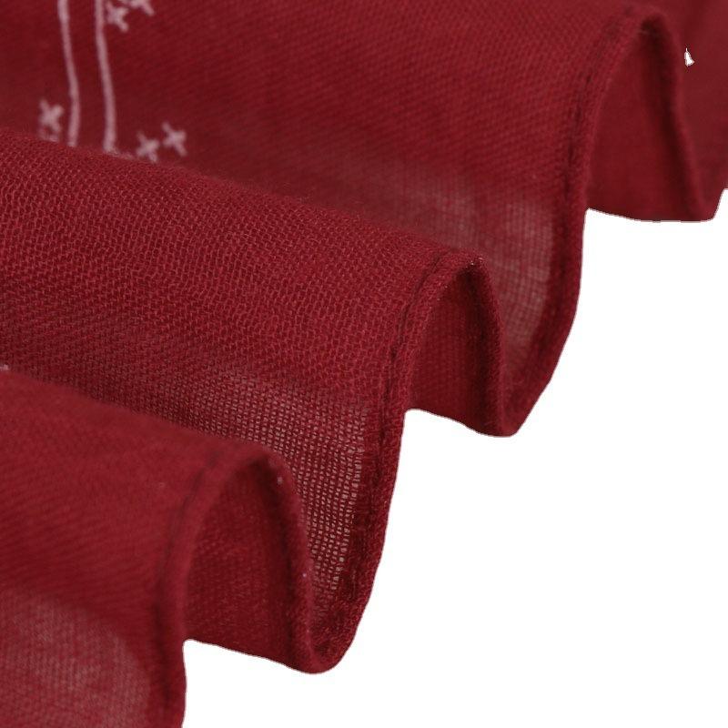 Cotton foam printed women's long scarf, monochrome cotton yarn popular scarf shawl