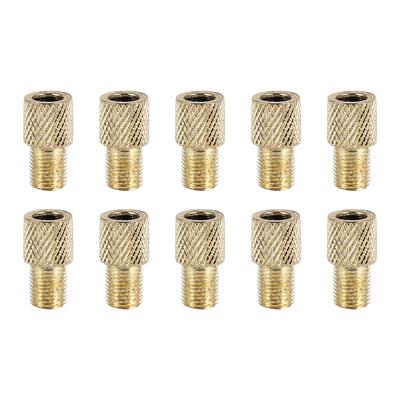 10pcs Bicycle Brass Adapters Tube Pump Connector Valve Converter Pump Tools Tire Inflator