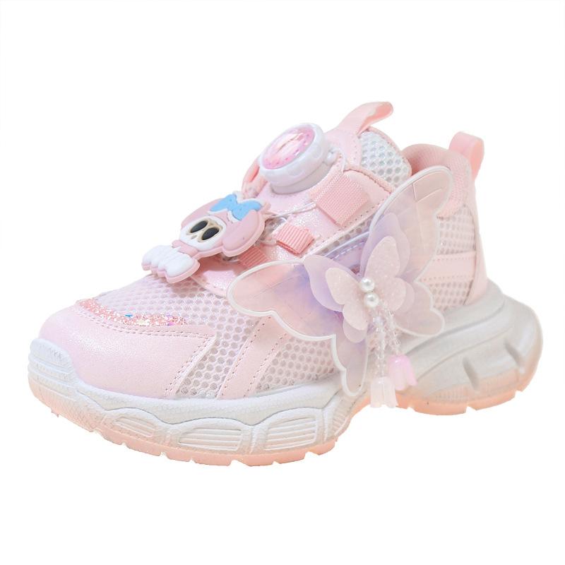 Children's sneakers 2025 spring new running classmates little girl student shoes girls mesh shoes dad shoes