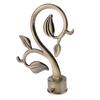 Vintage Curtain Rod Finial Aluminum Alloy Decorative Pole End Head for Window Ornament and Living Space Decor