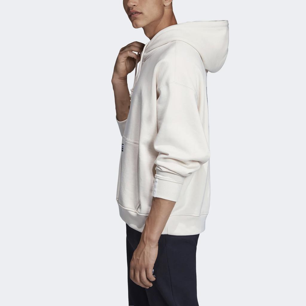 Adidas Originals R.Y.V. Double Layer Logo Vintage Hoodie Men Tops White ED7123