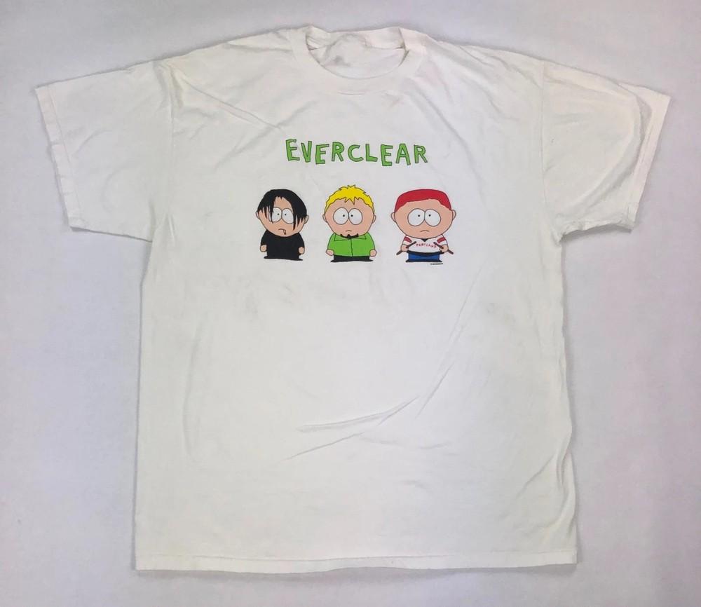 Винтаж Группа Everclear Для Фанатов Плотный Хлопок Белая Футболка Полный Размер BL2143 Унисекс Футболка XXXL