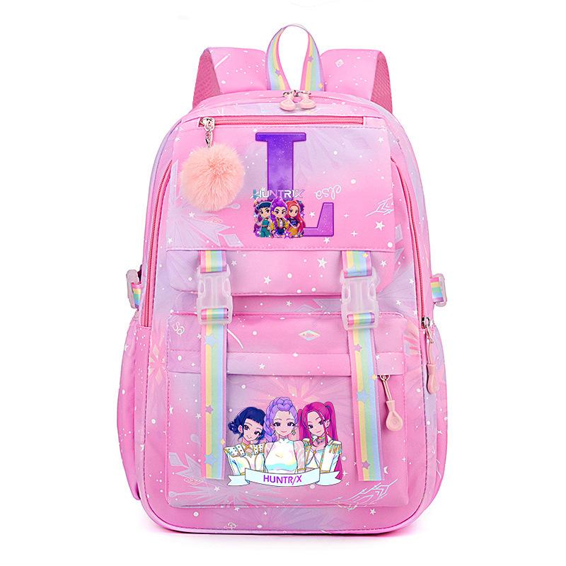 Kpop Demonunter Kids Backpack College Wind Large Capacity Student School Bag