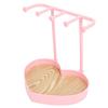 Necklace Holder Heart Shaped Aesthetic Jewelry Stand Necklace Holder for Bedroom Decor Pink