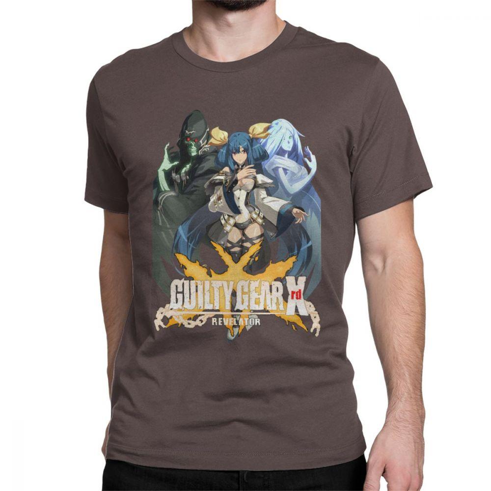 TShirts Men Dizzy Guilty Gear Xrdr Tees Revelator Heaven And Hell Rock T Shirt Slim Fit GuiltyGear Fighting Game FGC Clothes S