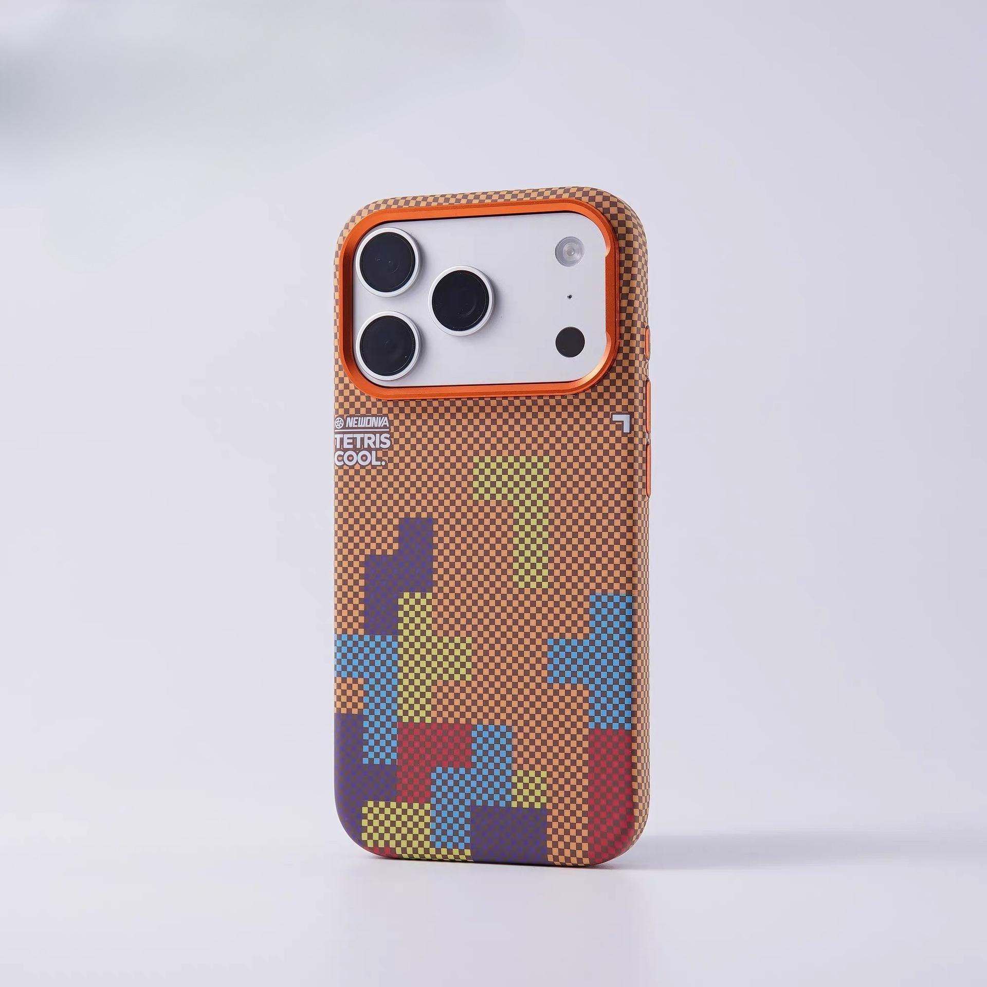 

iPhone 17 Pro Max Tetris Magnetic Skin: Drop-Proof Hard Case for Apple 16 iPhone 16 PRO