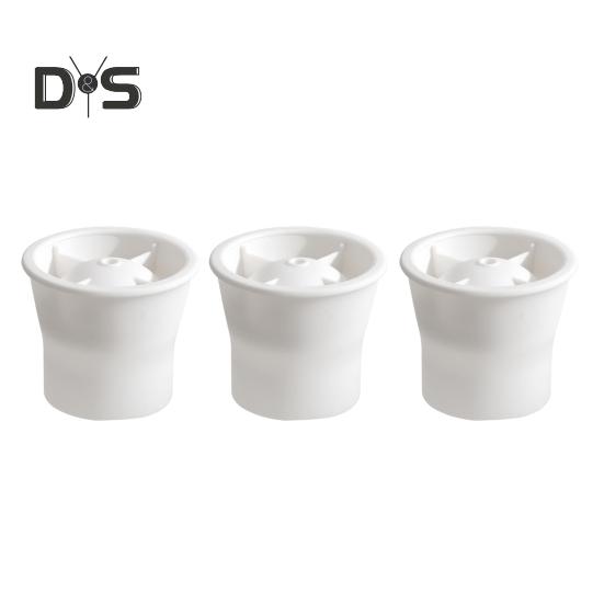 

3 шт. Силиконовые круглые формы для льда с крышками, легкосъемные сферические ледогенераторы для коктейлей из виски, медленно тающие сферические ледогенераторы для напитков на основе бурбона 3pcs белый