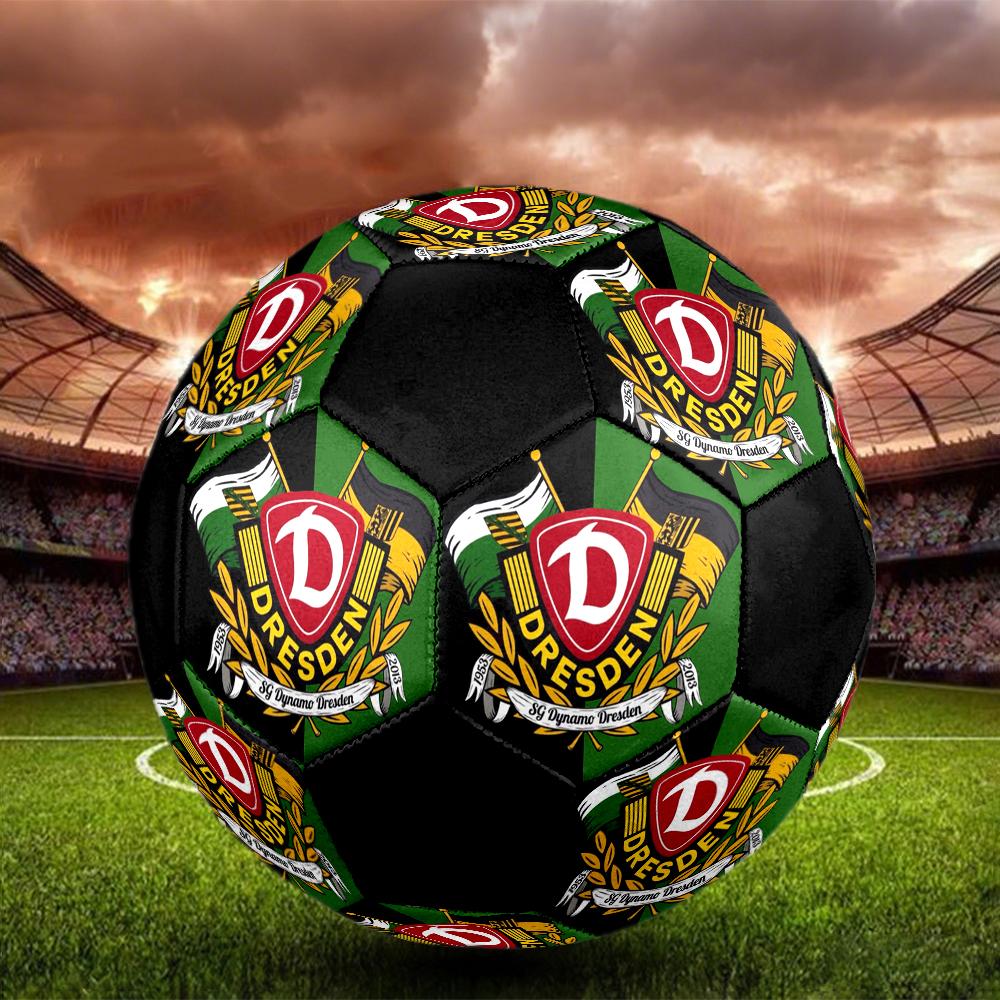 SG Dynamo Dresden Indoor Soccer Ball Colorful Machine Stitched PVC Size 5 Team Training Competition Ready Durable High-Bounce Cool Sports Gift