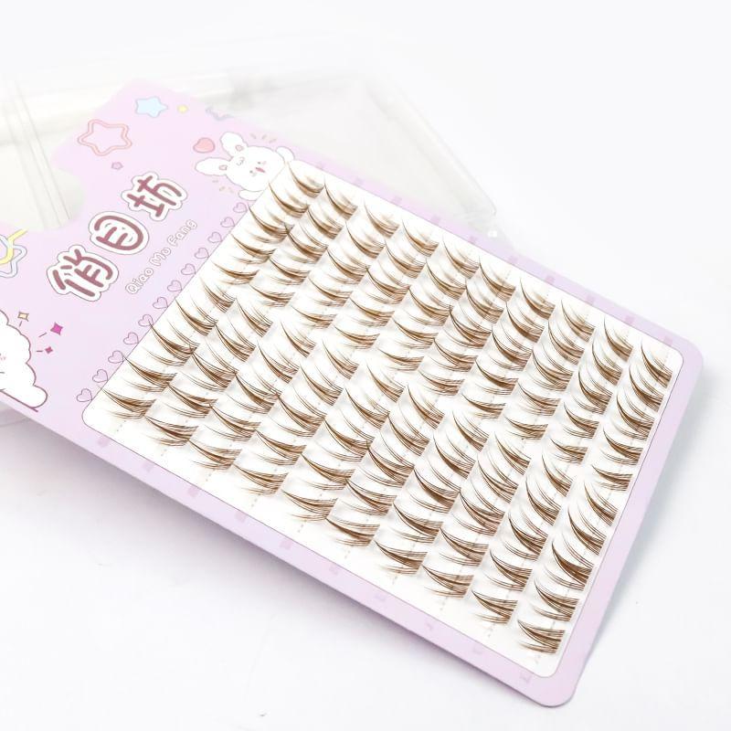 SIDIT - Natural Crisscross Colored Cluster False Eyelashes
