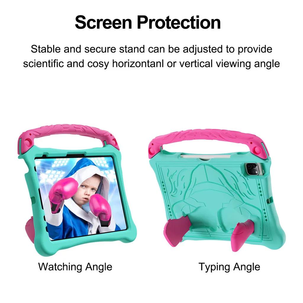 Kids EVA Tablet Funda for New IPad A16 11 10 Th Generation 7 8 9 Th A17 Pro 11 Air M3 M2 Mini Air 7 6 5 4 Stand Shockproof Case