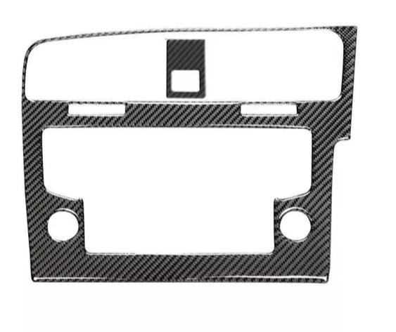Suitable for Volkswagen Golf 7 carbon fiber navigation panel decorative frame Golf Rline car interior modification