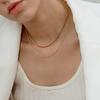 Double Layer Titanium Steel Gold Snake Bone Light Luxury Versatile Clavicle Necklace