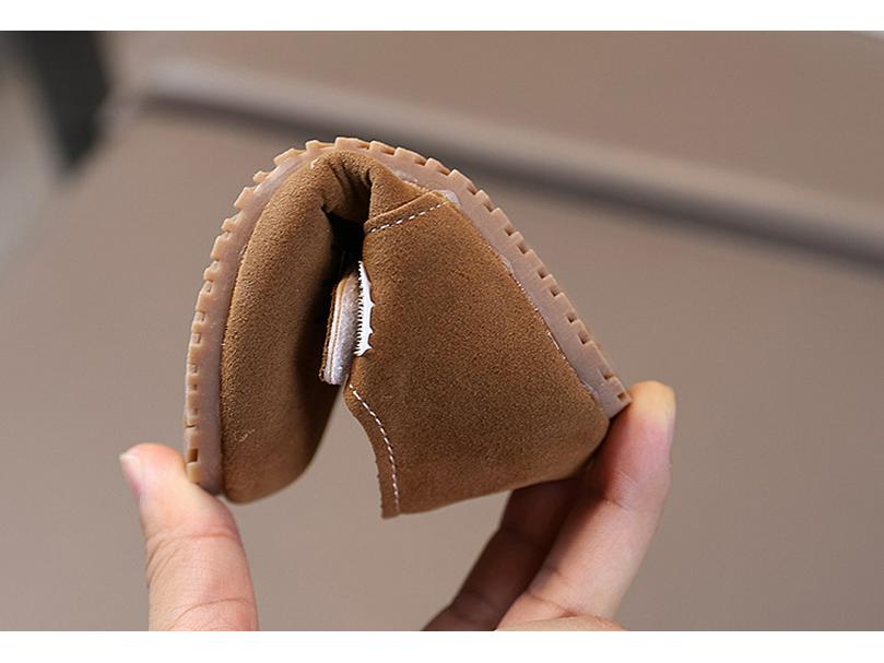 Girls' Birkenstock Leather Shoes - Stylish Spring 2025 Flats, Cartoon Design, Korean Influenced Driving Shoes