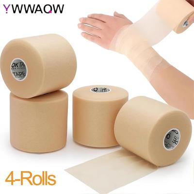 4 Rolls Ok Tape Pre Wrap Athletic Tape Foam,Underwrap Tape Sports Foam,Underwrap Bandage Athletic For Ankle Wrists Knees Sports
