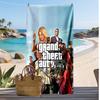 Asciugamano da Spiaggia Grand Theft Auto Stampato Asciugatura Rapida Super Assorbente Morbido Leggero Asciugamano da Bagno per Piscina Viaggi Estivi