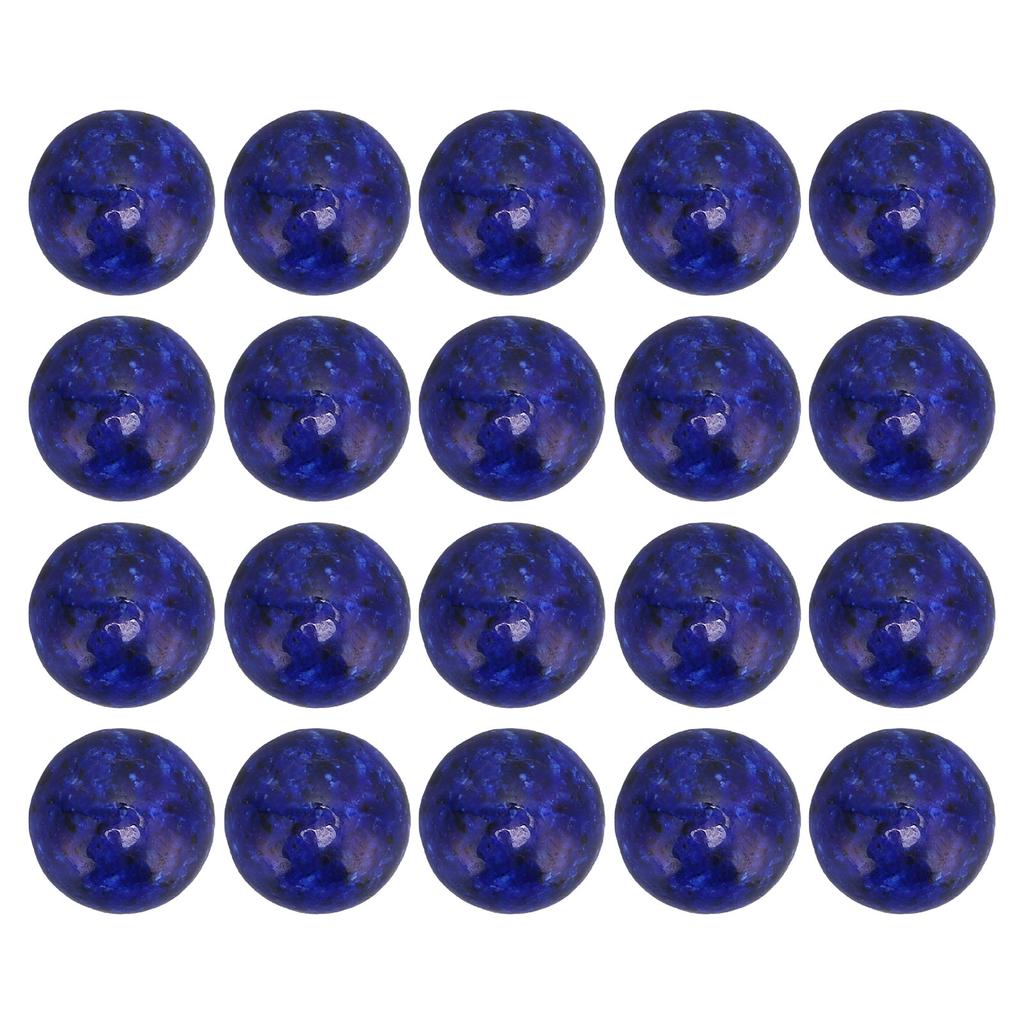 20Pcs Lapis Lazuli Cabochon Stone Half Round Beads 8mm Flat Back Dome Cover for DIY
