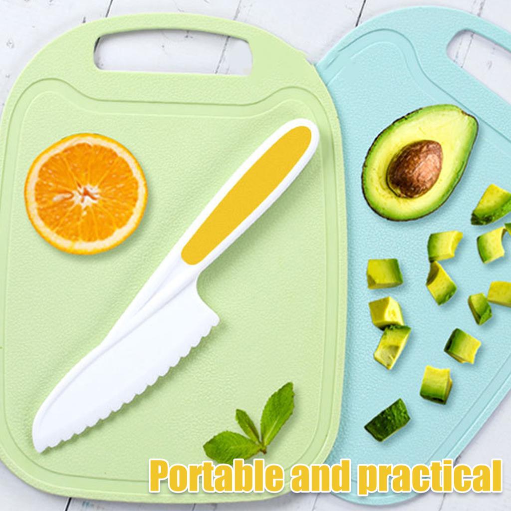 Kids Cooking Cutter Set Baking Knife Toddler Wooden Cutter Plastic Fruit Knives Children's Cooking Tool Knives Kitchen Supplies